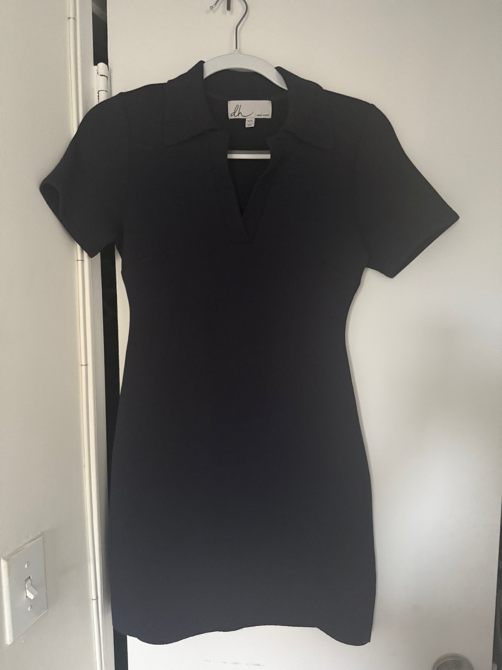 dh NEW YORK Navy Collared Mini Dress